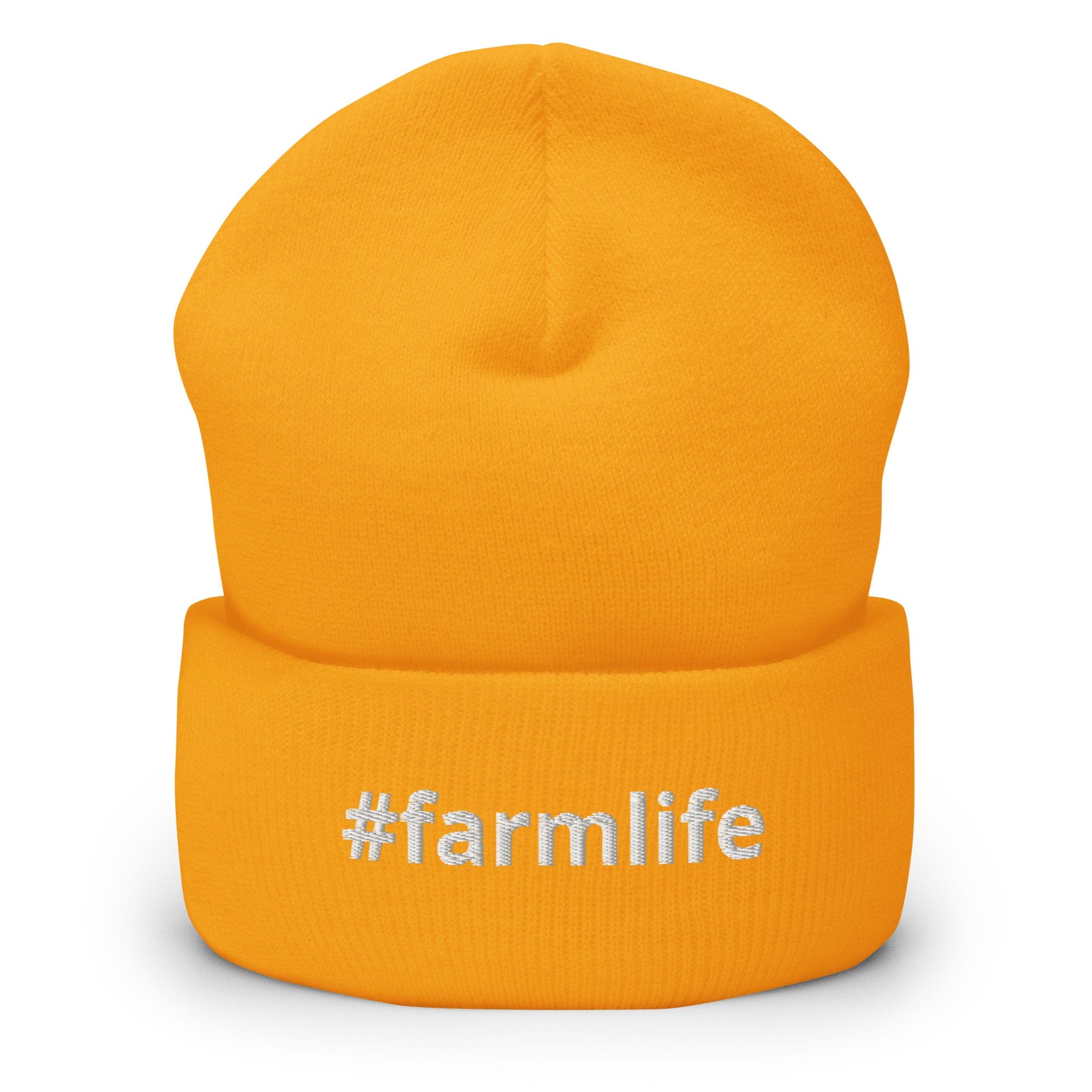 The Tractor Mugs Store Gold #farmlife | Cuffed Beanie Quality Farmers Merch