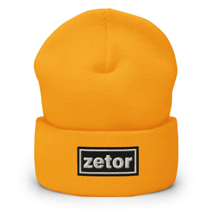 The Tractor Mugs Store Gold OASIS Style 'Zetor' | Cuffed Beanie Quality Farmers Merch