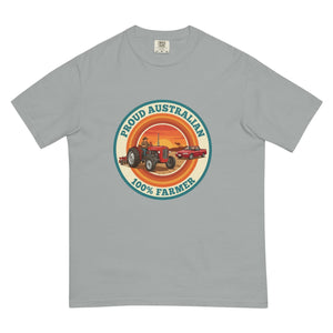 The Tractor Mugs Store Granite Massey Ferguson 35X PROUD AUSTRALIAN 100% FARMER Retro | Unisex Premium T-shirt Quality Farmers Merch