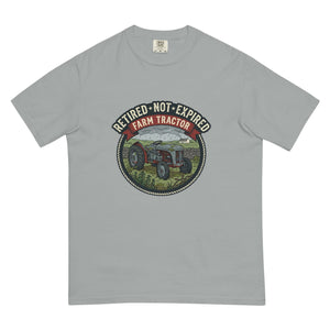 The Tractor Mugs Store Granite / S Retired Not Expired — Farm Tractor | Unisex Premium T-shirt Quality Farmers Merch