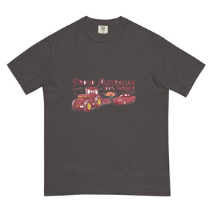 The Tractor Mugs Store Graphite John Deere 3350 4WD PROUD AUSTRALIAN 100% FARMER Two Tone | Unisex Premium T-shirt Quality Farmers Merch