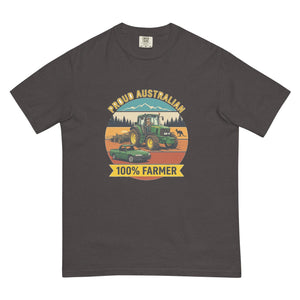 The Tractor Mugs Store Graphite John Deere 6930 PROUD AUSTRALIAN 100% FARMER Outdoor | Unisex Premium T-shirt Quality Farmers Merch