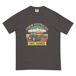 The Tractor Mugs Store Graphite John Deere 6930 PROUD AUSTRALIAN 100% FARMER Outdoor | Unisex Premium T-shirt Quality Farmers Merch