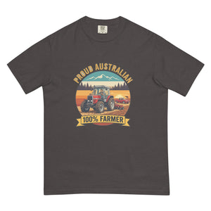 The Tractor Mugs Store Graphite Massey Ferguson 3075 PROUD AUSTRALIAN 100% FARMER Outdoor | Unisex Premium T-shirt Quality Farmers Merch