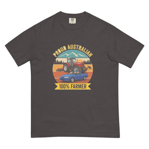 The Tractor Mugs Store Graphite Massey Ferguson 6480 PROUD AUSTRALIAN 100% FARMER Outdoor | Unisex Premium T-shirt Quality Farmers Merch