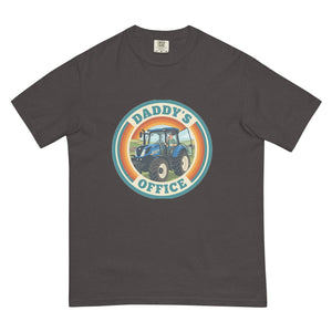 The Tractor Mugs Store Graphite New Holland T7.210 DADDY'S OFFICE Retro | Unisex Premium T-shirt Quality Farmers Merch