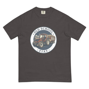 The Tractor Mugs Store Graphite / S FIATAGRI F140 OLD SCHOOL FIAT Engraving | Unisex Premium T-shirt Quality Farmers Merch