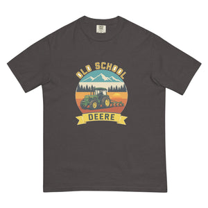 The Tractor Mugs Store Graphite / S John Deere 3350 OLD SCHOOL DEERE Outdoor | Unisex Premium T-shirt Quality Farmers Merch