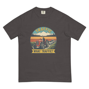 The Tractor Mugs Store Graphite / S Massey Ferguson 35X TRAFFIC WHAT TRAFFIC? Outdoor | Unisex Premium T-shirt Quality Farmers Merch