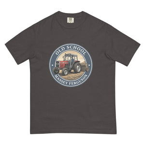 The Tractor Mugs Store Graphite / S Massey Ferguson 390T OLD SCHOOL MASSEY FERGUSON Engraving | Unisex Premium T-shirt Quality Farmers Merch
