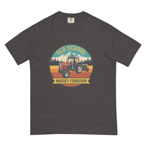 The Tractor Mugs Store Graphite / S Massey Ferguson 390T OLD SCHOOL MASSEY FERGUSON Outdoor | Unisex Premium T-shirt Quality Farmers Merch