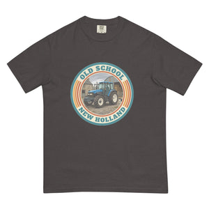 The Tractor Mugs Store Graphite / S New Holland TM 135 OLD SCHOOL NEW HOLLAND Retro | Unisex Premium T-shirt Quality Farmers Merch
