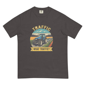 The Tractor Mugs Store Graphite / S New Holland TM 155 TRAFFIC WHAT TRAFFIC? Outdoor | Unisex Premium T-shirt Quality Farmers Merch