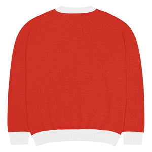 The Tractor Mugs Store Happy CASE IH Christmas Jumper | Relaxed fit knitted crew neck sweater Quality Farmers Merch