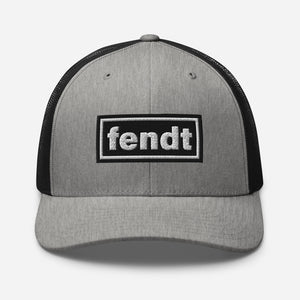 The Tractor Mugs Store Heather/ Black Oasis Style Retro Fendt | Trucker Cap Quality Farmers Merch