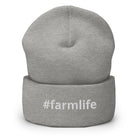 The Tractor Mugs Store Heather Grey #farmlife | Cuffed Beanie Quality Farmers Merch