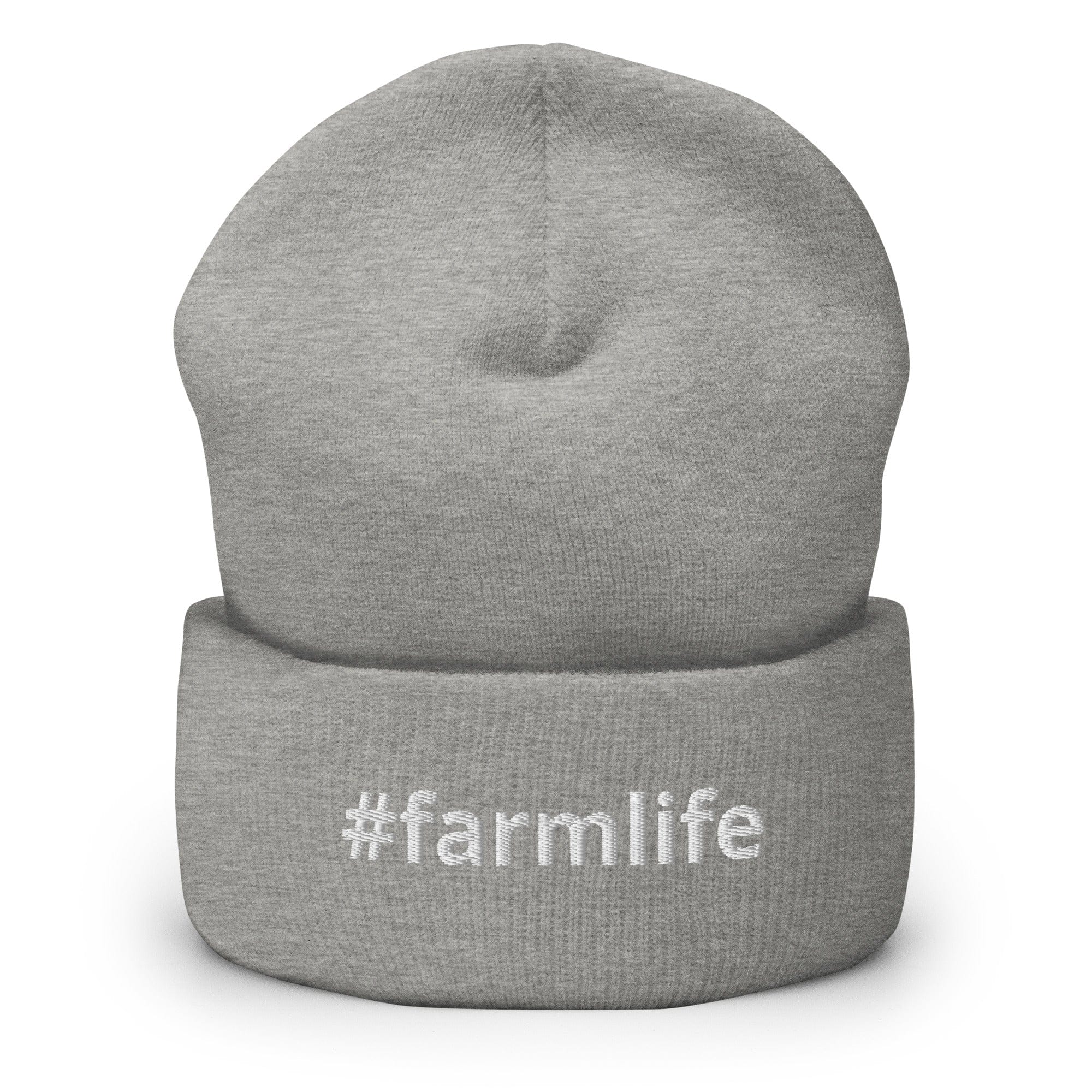 The Tractor Mugs Store Heather Grey #farmlife | Cuffed Beanie Quality Farmers Merch