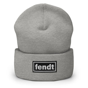 The Tractor Mugs Store Heather Grey OASIS Style 'Fendt' | Cuffed Beanie Quality Farmers Merch