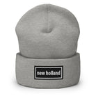 The Tractor Mugs Store Heather Grey OASIS Style 'New Holland" | Cuffed Beanie Quality Farmers Merch