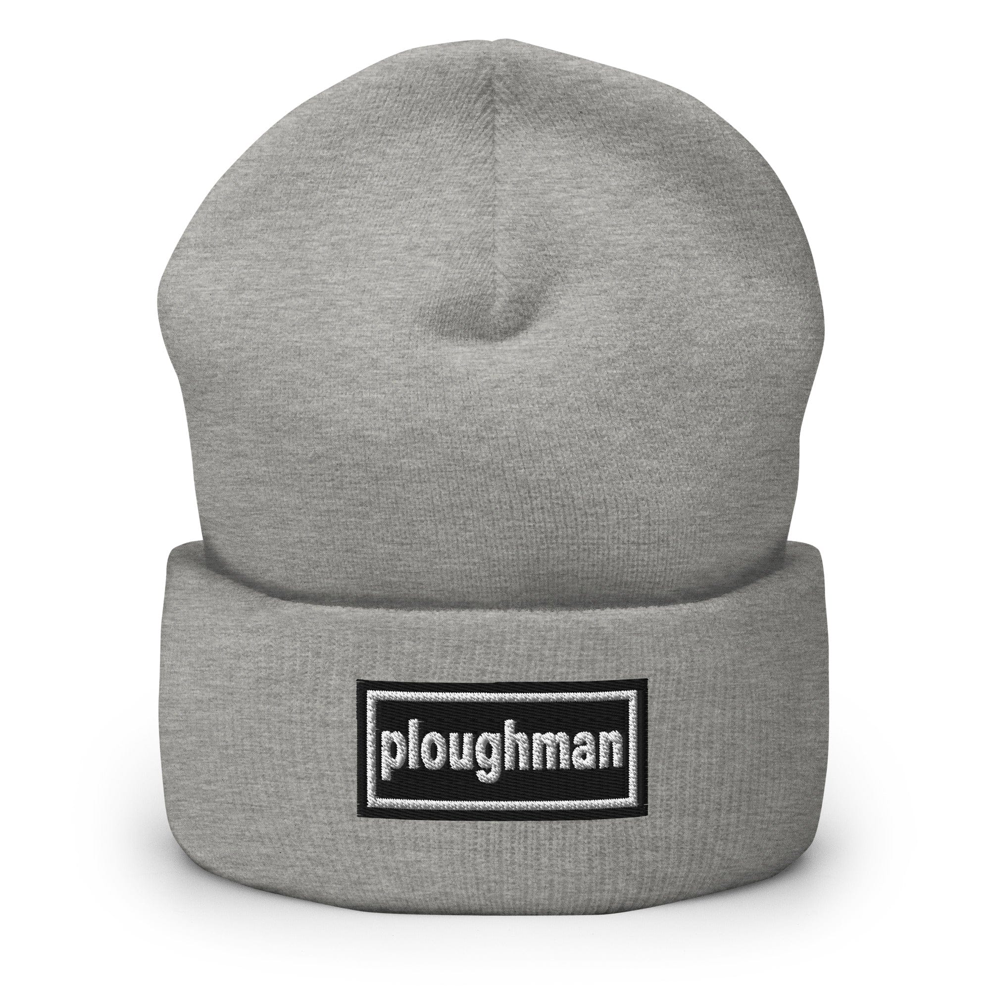 The Tractor Mugs Store Heather Grey OASIS Style 'Ploughman' | Cuffed Beanie Quality Farmers Merch