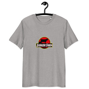 The Tractor Mugs Store Heather Grey / S Jurassic Farm | Unisex Organic Cotton Tee Quality Farmers Merch