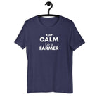 The Tractor Mugs Store Heather Midnight Navy / XS Keep Calm. Be a Farmer | Unisex t-shirt Quality Farmers Merch