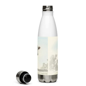 The Tractor Mugs Store Hereford Cow Pencil Sketch | Stainless Steel Water Bottle Quality Farmers Merch