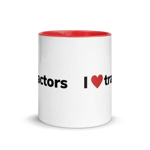 The Tractor Mugs Store I Love Tractors | Mug with Color Inside Quality Farmers Merch