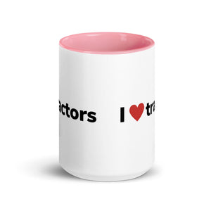 The Tractor Mugs Store I Love Tractors | Mug with Color Inside Quality Farmers Merch