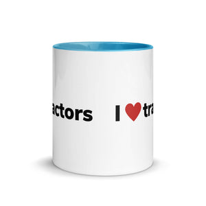 The Tractor Mugs Store I Love Tractors | Mug with Color Inside Quality Farmers Merch