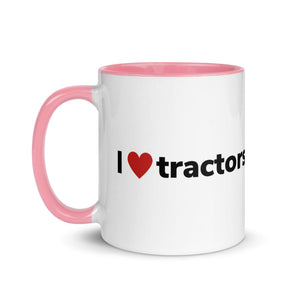 The Tractor Mugs Store I Love Tractors | Mug with Color Inside Quality Farmers Merch