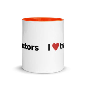The Tractor Mugs Store I Love Tractors | Mug with Color Inside Quality Farmers Merch