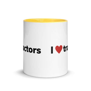 The Tractor Mugs Store I Love Tractors | Mug with Color Inside Quality Farmers Merch