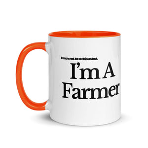 The Tractor Mugs Store I'M A FARMER | Mug with Color Inside Quality Farmers Merch