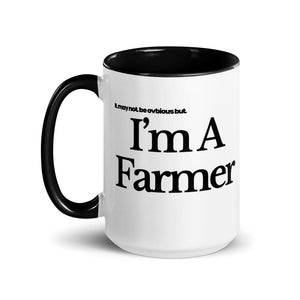 The Tractor Mugs Store I'M A FARMER | Mug with Color Inside Quality Farmers Merch