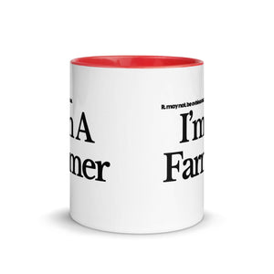 The Tractor Mugs Store I'M A FARMER | Mug with Color Inside Quality Farmers Merch