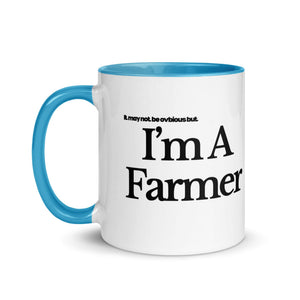 The Tractor Mugs Store I'M A FARMER | Mug with Color Inside Quality Farmers Merch