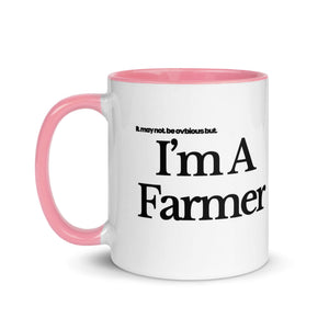 The Tractor Mugs Store I'M A FARMER | Mug with Color Inside Quality Farmers Merch