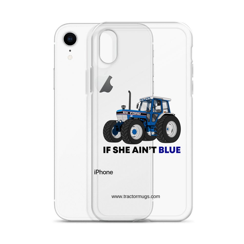 The Tractor Mugs Store If She Ain't Blue | Clear Case for iPhone® Quality Farmers Merch