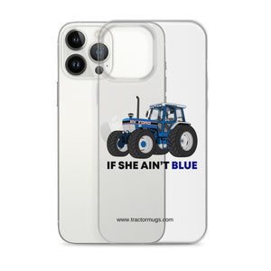 The Tractor Mugs Store If She Ain't Blue | Clear Case for iPhone® Quality Farmers Merch