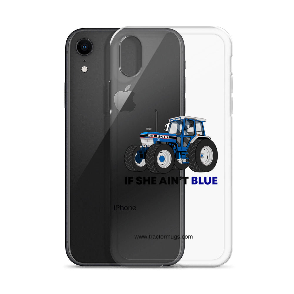 The Tractor Mugs Store If She Ain't Blue | Clear Case for iPhone® Quality Farmers Merch