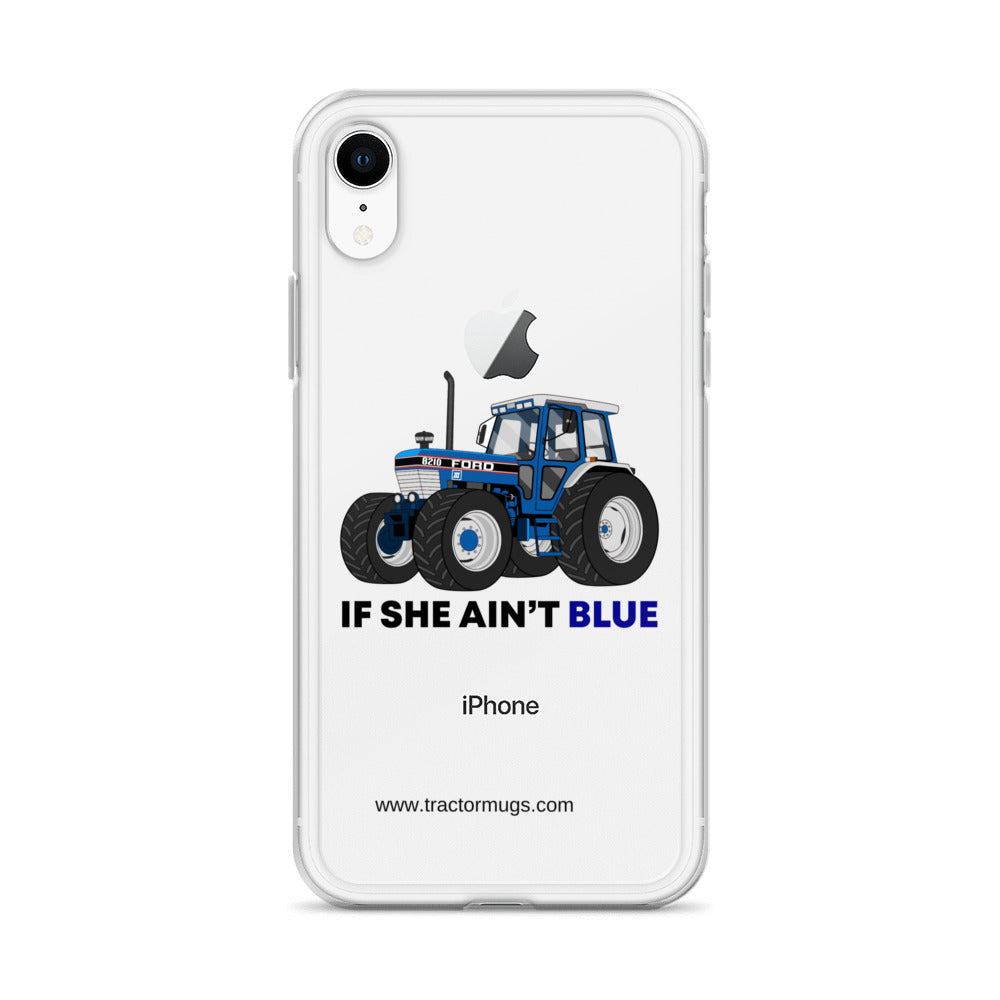 The Tractor Mugs Store If She Ain't Blue | Clear Case for iPhone® Quality Farmers Merch