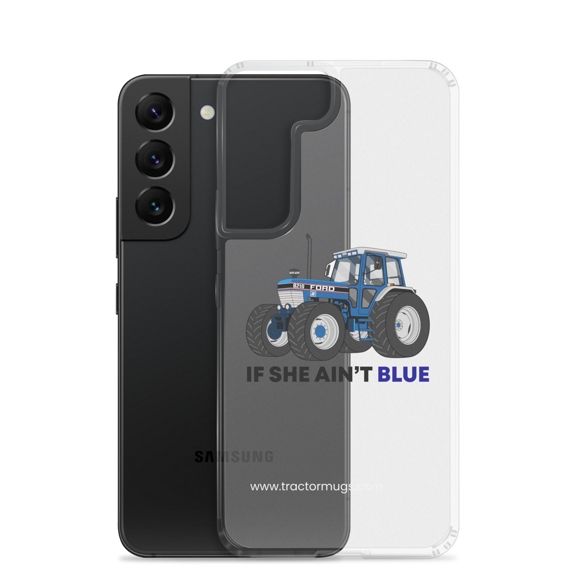 The Tractor Mugs Store If She Ain't Blue | Clear Case for Samsung® Quality Farmers Merch
