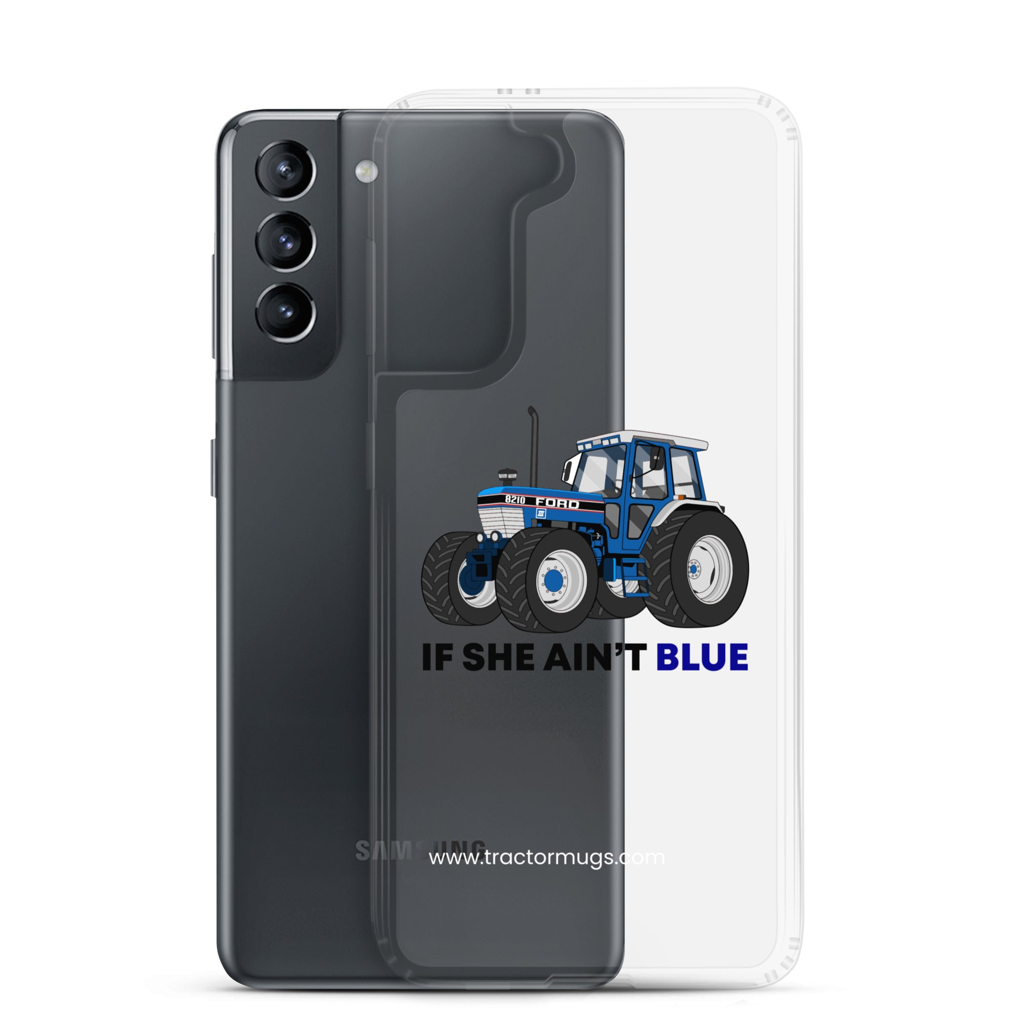 The Tractor Mugs Store If She Ain't Blue | Clear Case for Samsung® Quality Farmers Merch
