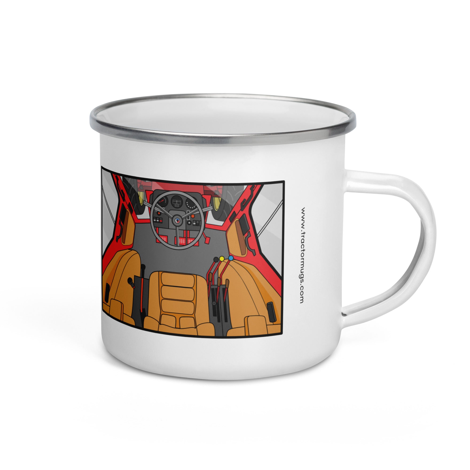The Tractor Mugs Store International Cabin | Enamel Mug Quality Farmers Merch