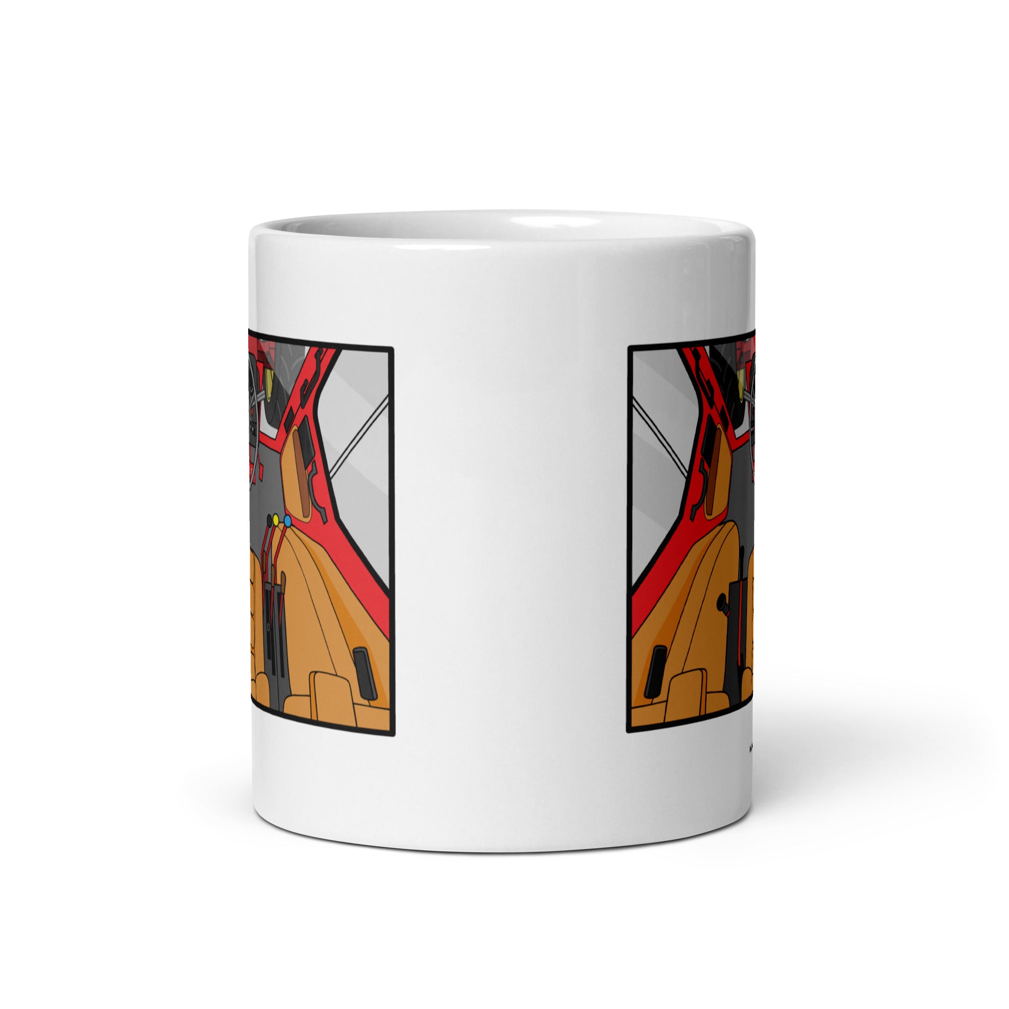 The Tractor Mugs Store International Cabin | White glossy mug Quality Farmers Merch