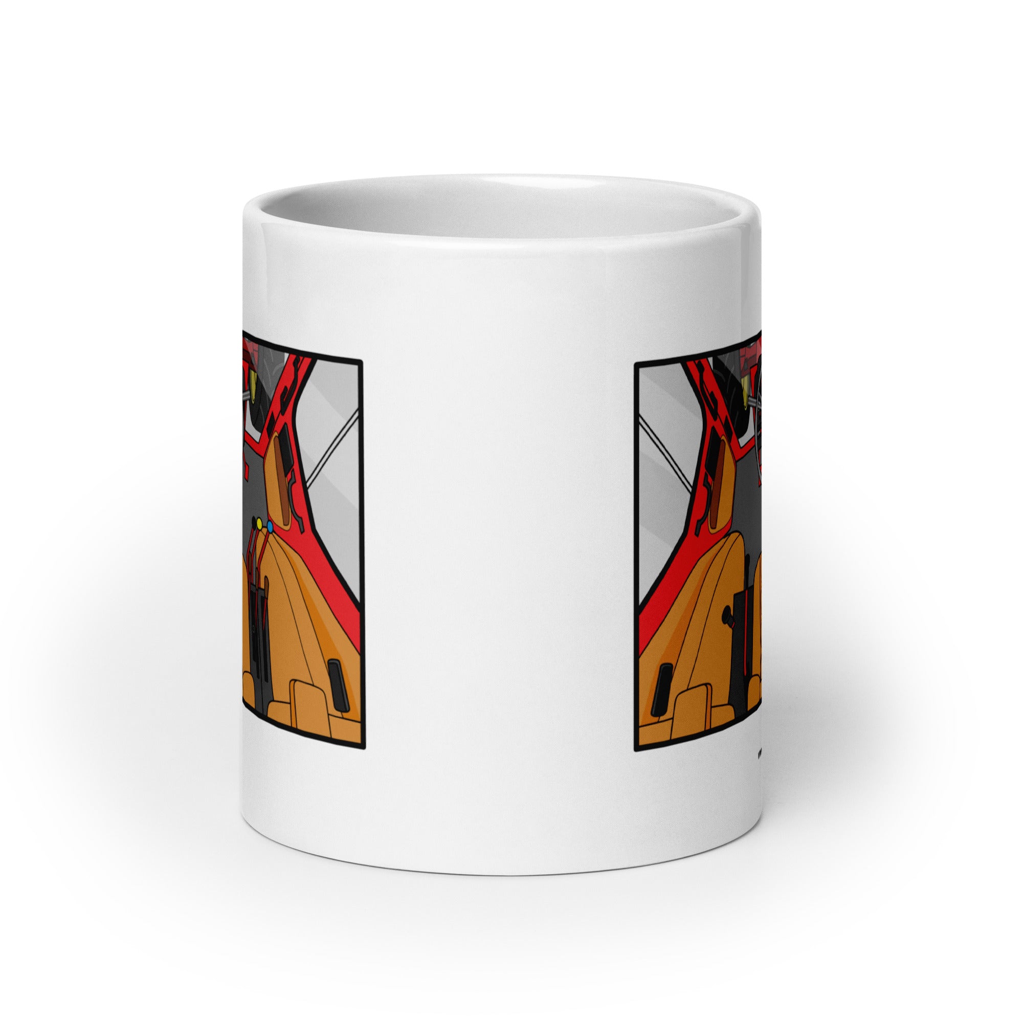 The Tractor Mugs Store International Cabin | White glossy mug Quality Farmers Merch