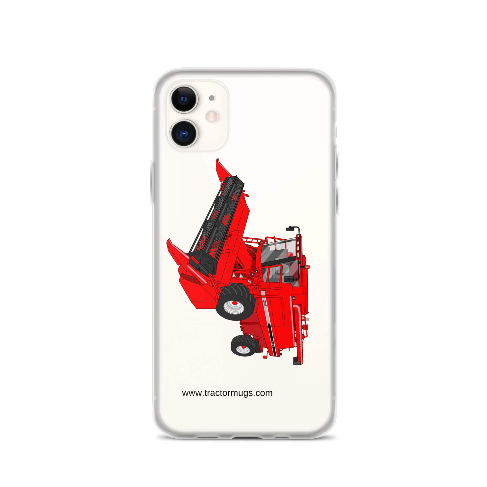 The Tractor Mugs Store iPhone 11 Case IH Axial Flow 2188 Harvester | Clear Case for iPhone® Quality Farmers Merch