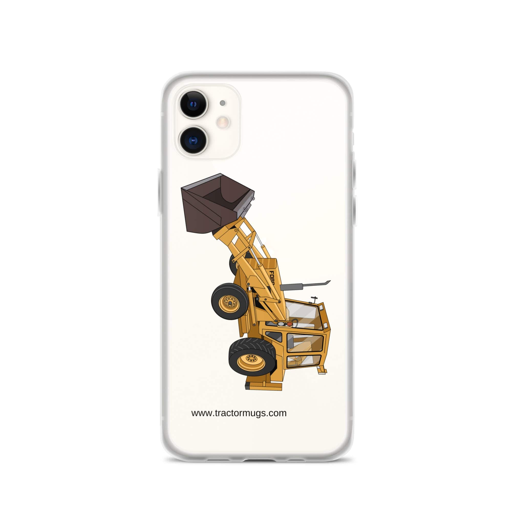 The Tractor Mugs Store iPhone 11 Ford 550 Backhoe | Clear Case for iPhone® Quality Farmers Merch