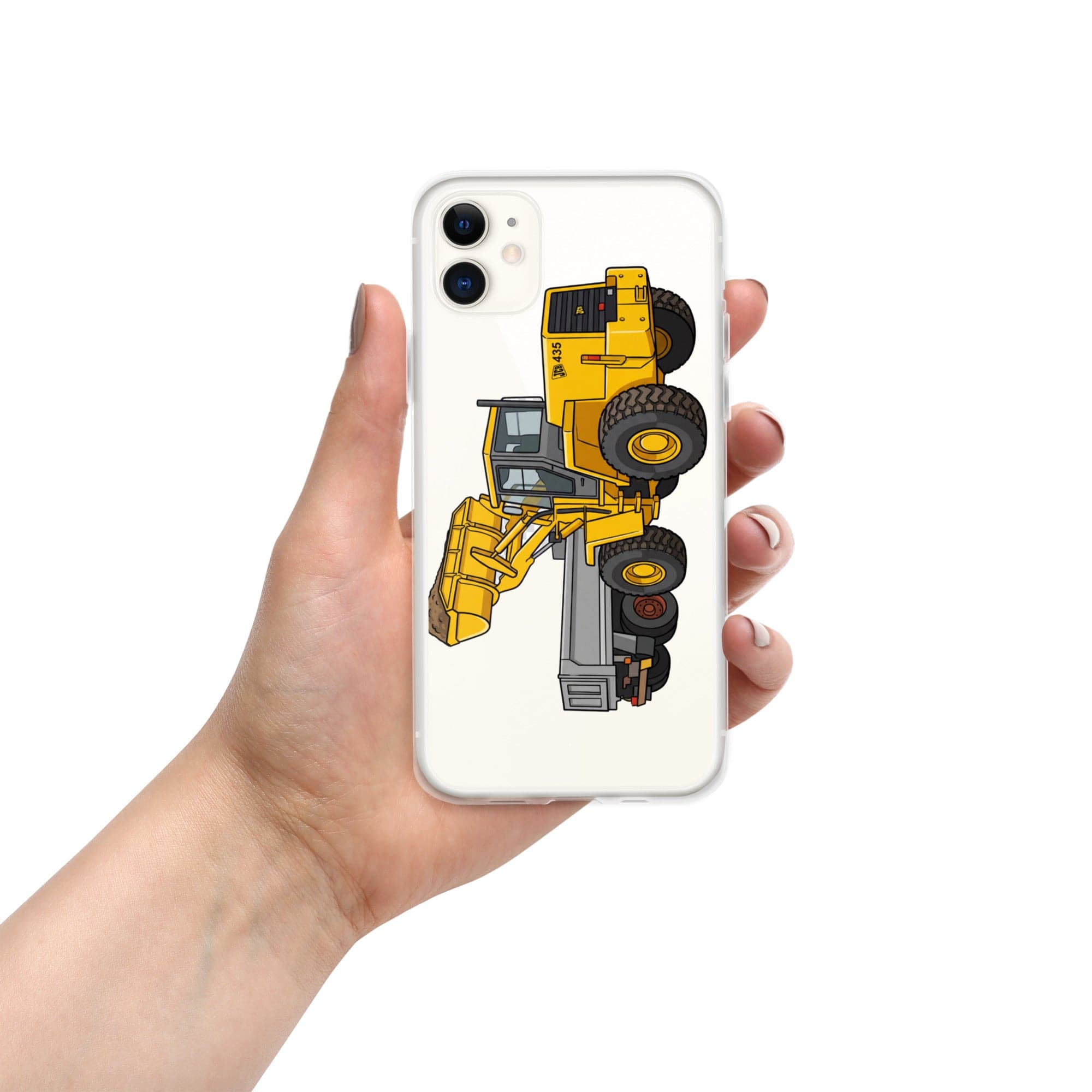 The Tractor Mugs Store iPhone 11 JCB 435 Loader | Clear Case for iPhone® Quality Farmers Merch